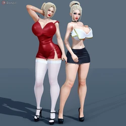 3D Comic Ronail -  Rachel and Natalie pregnant [7 pages]