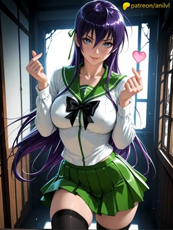 [Anilvl] Saeko Busujima - Highschool of the dead [AI Generated]