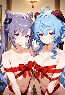 (Rin) Keqing & Ganyu (Patreon) [Ai Generated]