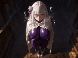 aiEgg Emilia - Re:Life in a different world from zero - 89P (Patreon) [AI Generated]