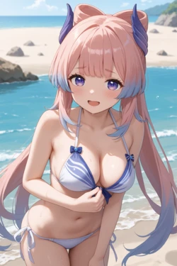 (Rin) Sangonomiya Kokomi 1 (Patreon) [Ai Generated]