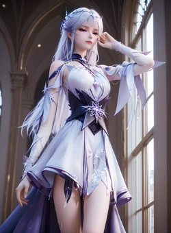 [AI Generated] 神印王座 圣采儿
