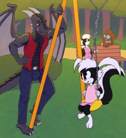 Garrett and the Skunk