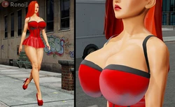 3D Comic Ronail -  Jessica Rabbit [54 pages]