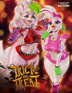 [LewdxCube] FNAF SB Halloween - Trick or Treat (Five Nights at Freddy's)