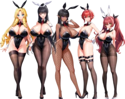 [Milk Factory] Motto! Haramase! Honoo no Oppai Isekai Oppai Bunny Gakuen! Main Characters sets Part 2