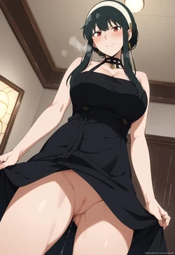 [Tachibana AI] Yor Forger Black Dress (SPY X FAMILY) AI Generated