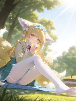 [AI's Neko] Suzuran - Arknights (3.7) [AI Generated]
