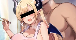 [sakanaya] Hadaka Apron de Kitchen ni Tatte Itara Shokuji Yori Saki ni Omanko o Itadakarete Shimau (Yuzuki Choco)