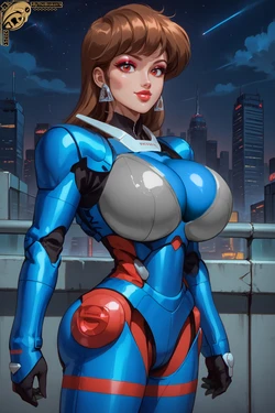 [ByTheBroken1] "Priss Asagiri" From "Bubblegum Crisis" [AI Generated]