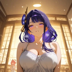 (CC Craft Ai) Genshin Yae Miko X Raiden Shougun (Patreon) [Ai Generated]