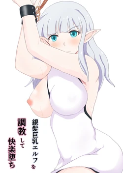 [Soba Pasta Udon] Ginpatsu Kyonyuu Elf o Choukyou shite Kairaku Ochi