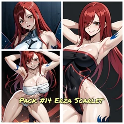 (Crazy Ai) Pack #14 - Erza Scarlet (Fairy Tail) 38pics  [AI Generated]