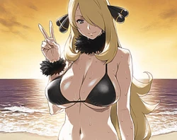 [Cyber-Wifu11] Cynthia (Pokemon) [AI Generated]