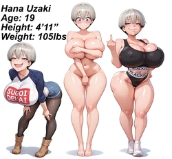 [Dartzai] Uzaki gets some special attention from the College Gym Coach (AI Generated)