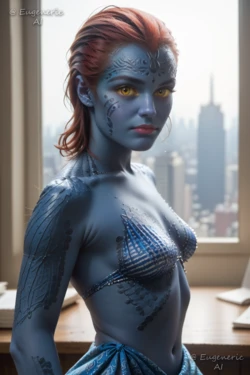 EugenericAI - Mystique - X-Men (AI Generated)