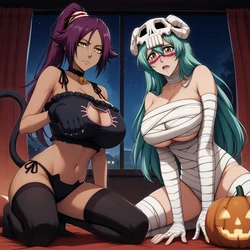 [Magiskuwa] Nelliel Tu Odelschwanck x Yoruichi Shihōin (Bleach) [AI Generated]