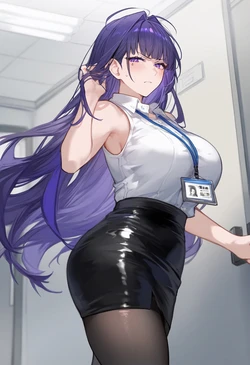 (GRAY) Office Lady Kiana Kaslana-3 (Patreon) [AI Generated]