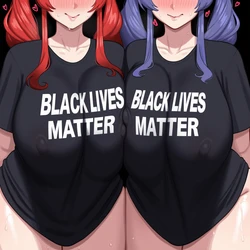 [OnlyCakez] Waifu in BLM Shirts [Ai Generated]