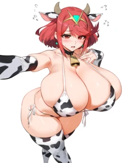 Lucyla803 Pyra {Xenoblade} Milking/Lactation/Nursing Hanjobs/BBC [Request] (450+ extra images) [AI Generated]