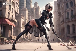 r34arts - Yorha 2b 02 (AI Generated)
