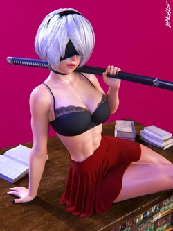 [Str4hl] [3D] 2B - Blood-C