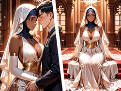 （Doctorehentai）The poster is a Japanese man who wants to become a dark-skinned Muslim woman and become her bride. [AI Generated]