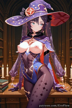 [EroFlow] Mona (genshin impact) [AI Generated]