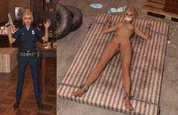 Artist:GetYourClothesOff - Policewomen Stripped And Bound