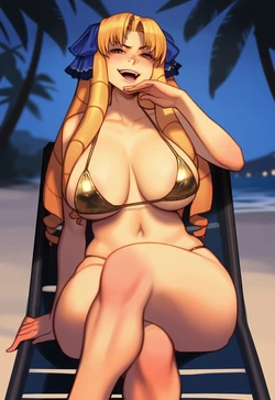 [1-A Dot] Luvia at the beach (v4) [Ai Generated]