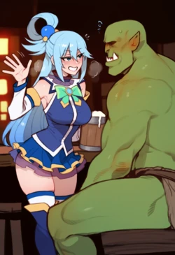 ENE - Aqua's night out (Patreon) (AI Generated)
