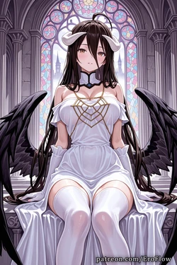 [EroFlow] Albedo (Overlord) [AI Generated]