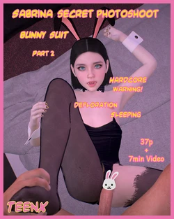 Sabrina Secret Photoshoot - Bunny Suit part 2 deflowering +Video link [TeenX]