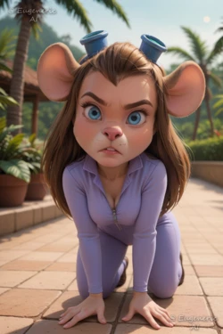EugenericAI - Gadget Hackwrench, Chip N Dale Rescue Rangers (AI Generated)