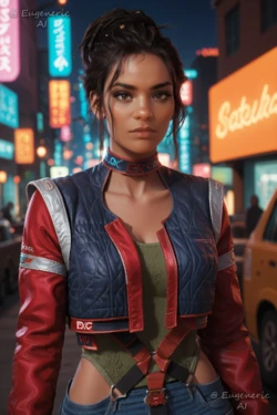 EugenericAI - Panam Palmer, Cyberpunk (AI Generated)