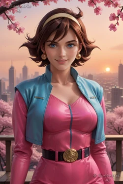 EugenericAI - Rain Mikamura, G Gundam (AI Generated)