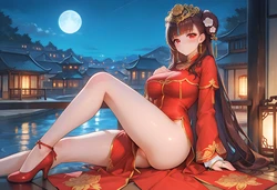 [Azur Lane H] Yat Sen Wedding Dress (Patreon) [AI Generated]