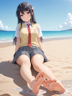 [FreaK INsiDe] Sakurajima Mai Feet [AI Generated]