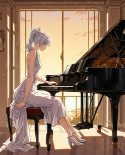 rwby weiss schnee [AI Generated]