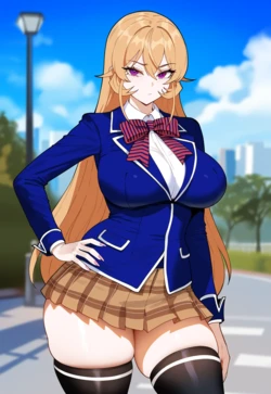 [Creamy AI] Erina Nakiri, PAWG Vs BWC (AI Generated)