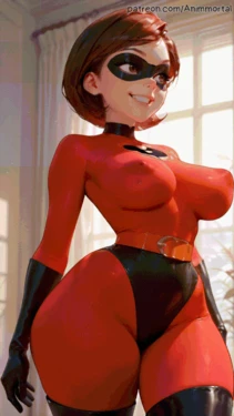 [ ANIMATED - 动画 ]The indestructibles - Elastigirl [AI Generated]