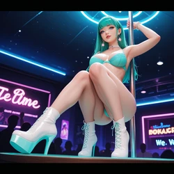 [TrashGer] Sripper Blue hair MMF Threesome [AI Generated]