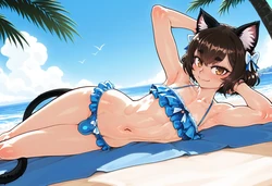Felix beach wienergens ai generated