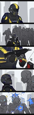 [Blue Cat Akko] “I recognized you right from the start.” (Helldivers 2)