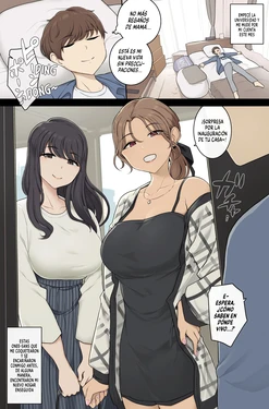 [Wakamatsu] Keitai Choushin Onee-san-tachi ni Shinkyo o Yaribeya ni Sareru Hanashi | Las Onee-sans Altas Y Tetonas Convierten Mi Nuevo Hogar En Su Habitación Sexual [Spanish]