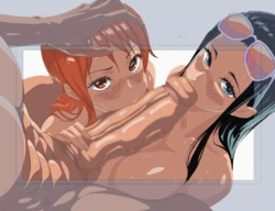 nami&robin animations by Theobrobine