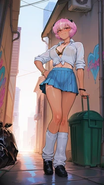 WienerGens - gyaru Rei Ayanami (Patreon) [AI Generated]