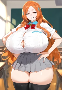 [Lucyla] Orihime x VERY LARGE BBC 3 (AI Generated)