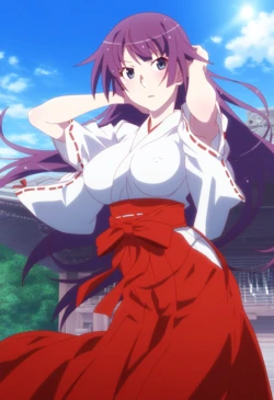 [Vanitas_AI] 战场原荡漾 | Senjougahara Hitagi miko [ai generated]