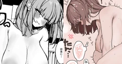 [かわさき] 大柄な彼氏の巨根ち〇ぽにデカ尻を打ちつけて射精を促そうとするもイきそうになってしまい、キレながら腰を振ってる小柄な女の子